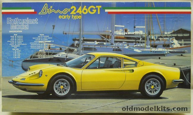 Fujimi 1/24 Ferrari Dino 246GT Early Type Enthusiast Issue, 17 plastic model kit